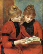 Pierre Renoir Young Girls Reading USA oil painting artist